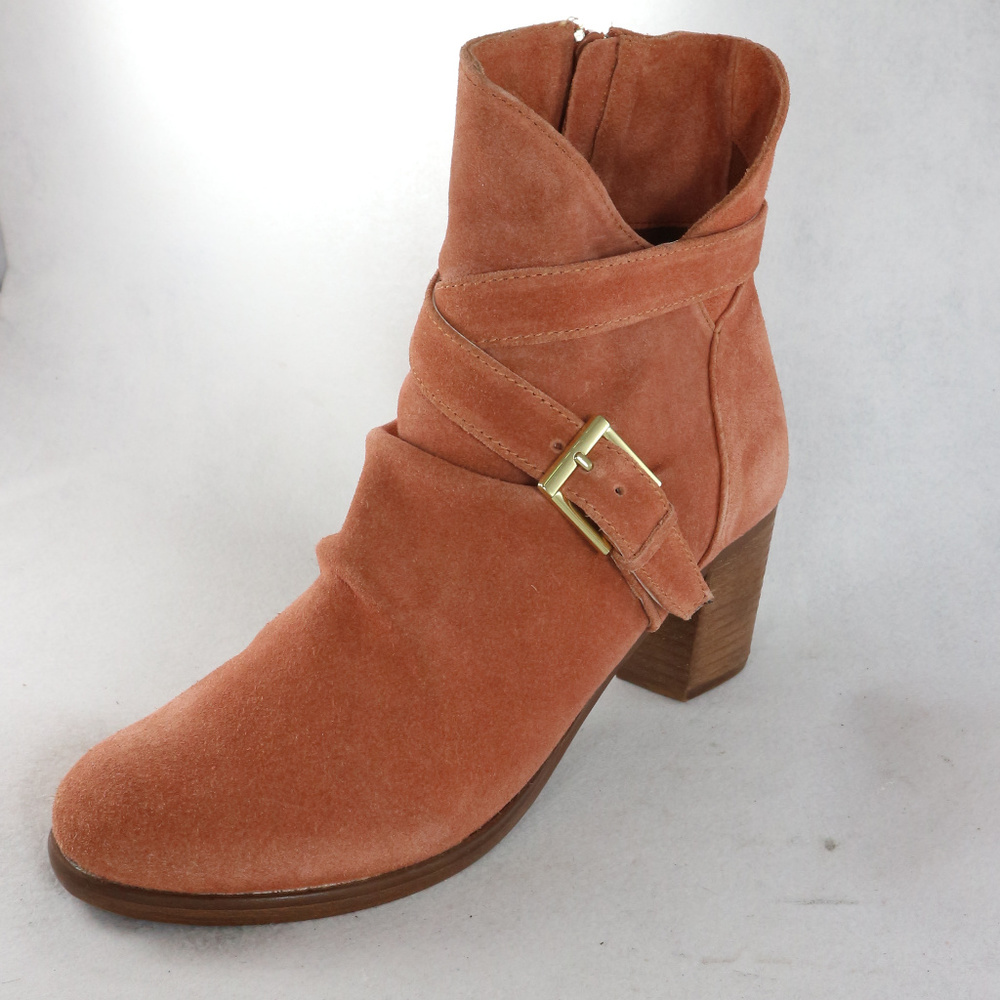 New MATISSE Rust "Harper" Orange Suede Boots - Picture 7 of 8